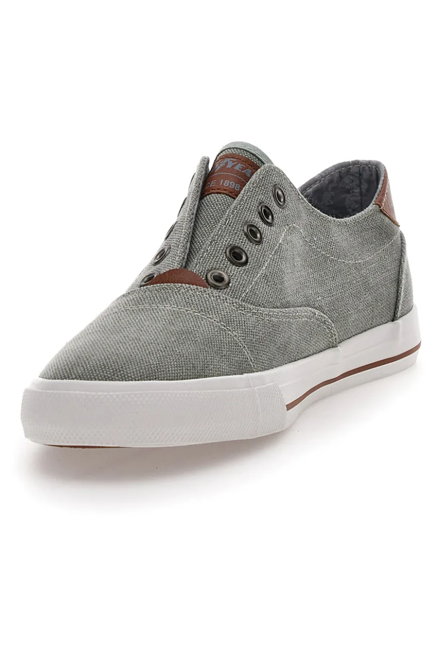 Sneakers Grigie in Tela senza Lacci Goodyear 41033
