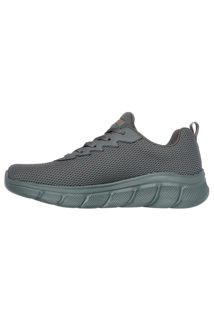 Sneakers grigie in tessuto knit con Memory Foam Skechers Bobs B Flex Chill Edge