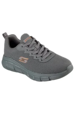Sneakers grigie in tessuto knit con Memory Foam Skechers Bobs B Flex Chill Edge
