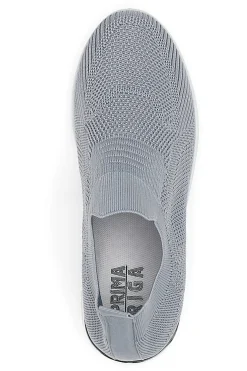 Sneakers Grigie Slip-on Con Zeppa Prima Riga 432