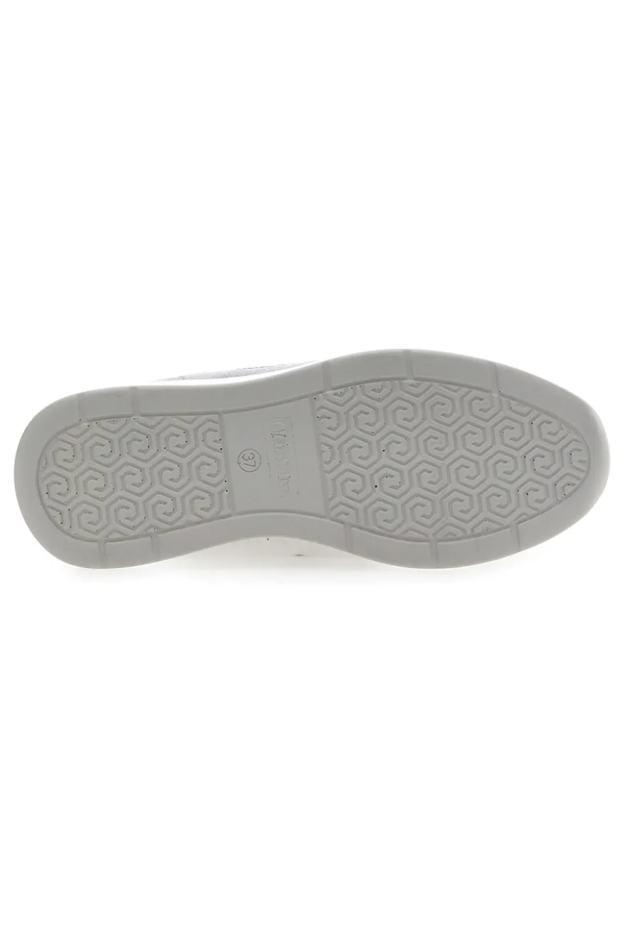 Sneakers grigie traforate con zip e zeppa Inblu 481IN