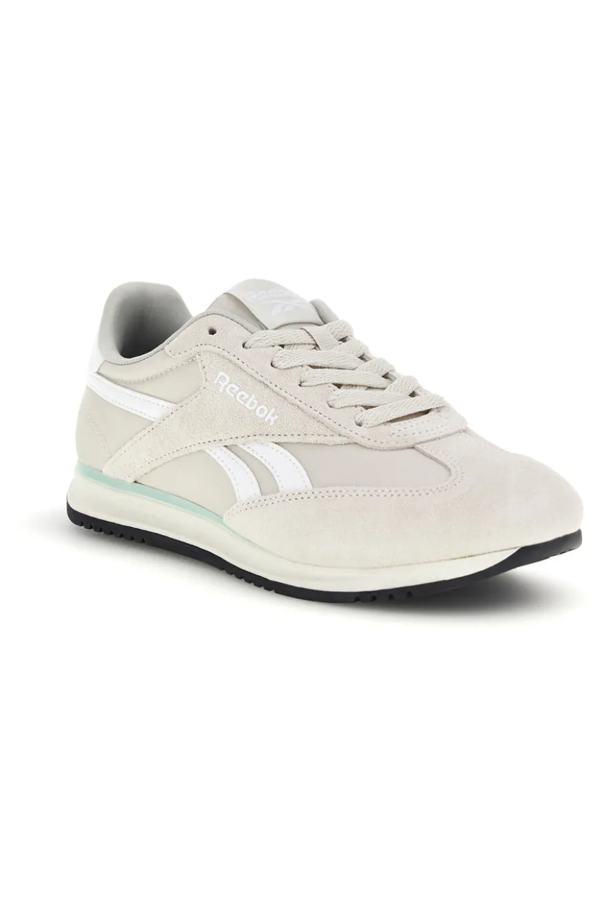 Sneakers grigio con inserti suede e suola nera Reebok World 70