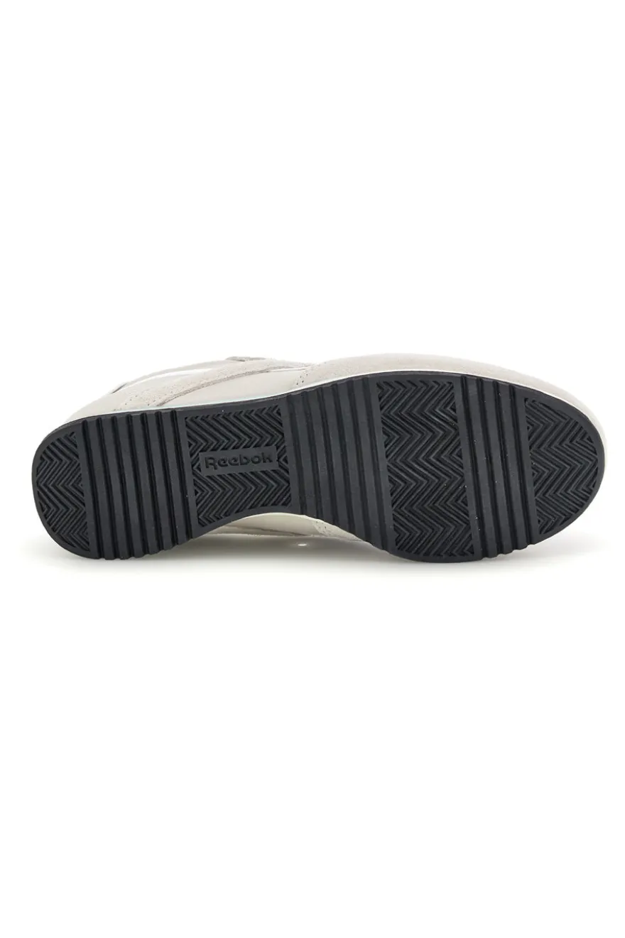 Sneakers grigio con inserti suede e suola nera Reebok World 70