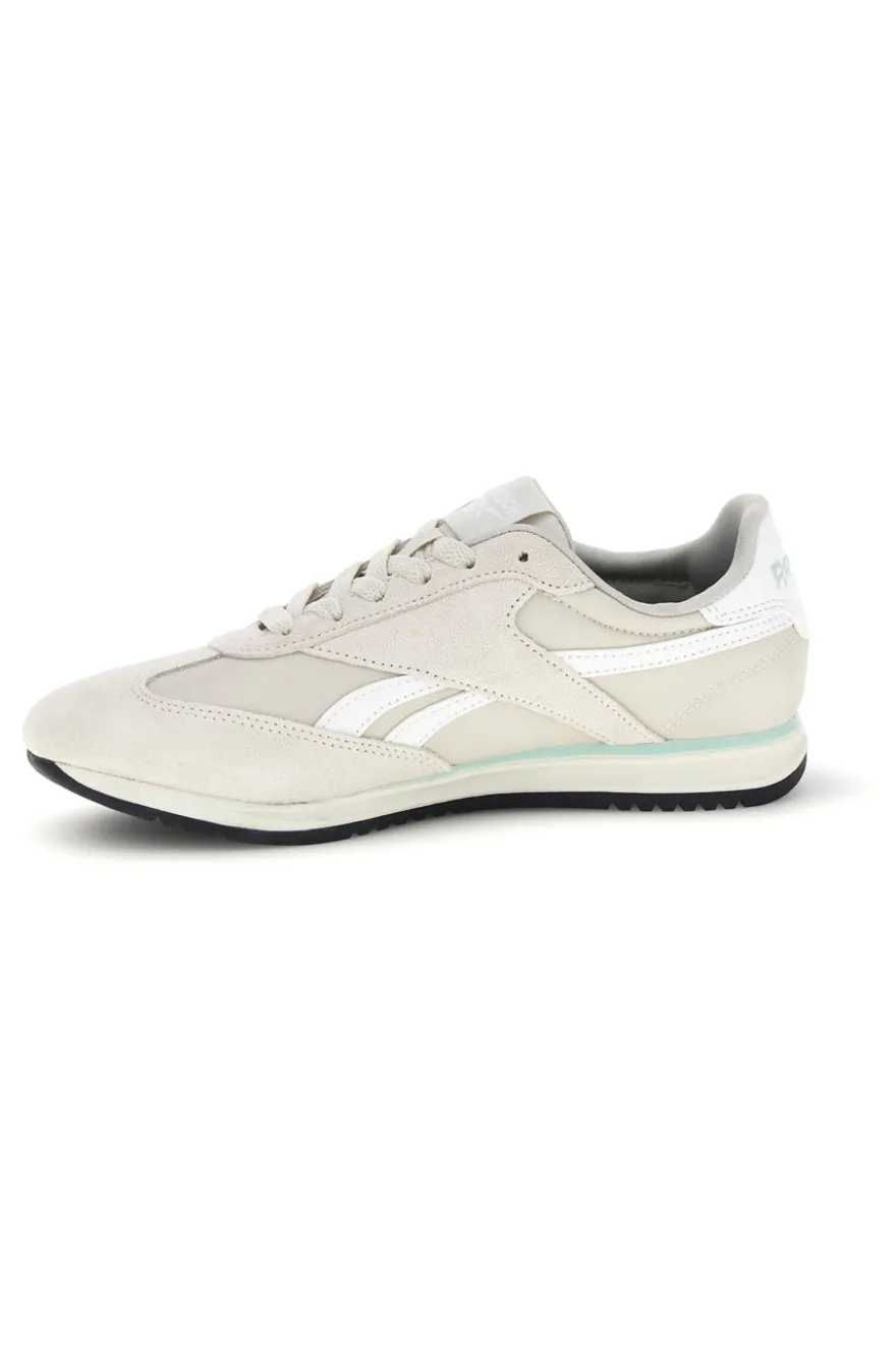 Sneakers grigio con inserti suede e suola nera Reebok World 70