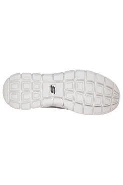 Sneakers grigio e blu in pelle e mesh con Memory Foam Skechers Track Scloric