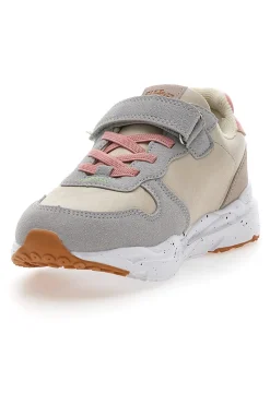 Sneakers grigio panna con cuore PITT KIDS K231102