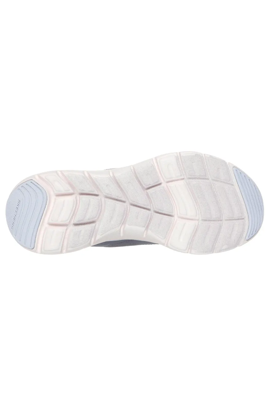 Sneakers grigio polvere in mesh con memory foam Skechers Flex Appeal 5.0 Retro Rush