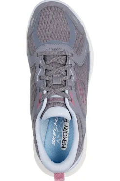 Sneakers grigio polvere in mesh con memory foam Skechers Flex Appeal 5.0 Retro Rush