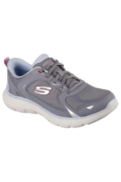 Sneakers grigio polvere in mesh con memory foam Skechers Flex Appeal 5.0 Retro Rush