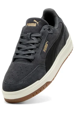Sneakers grigio scuro in tessuto scamosciato con suola beige Puma Shuffle Downtown SD