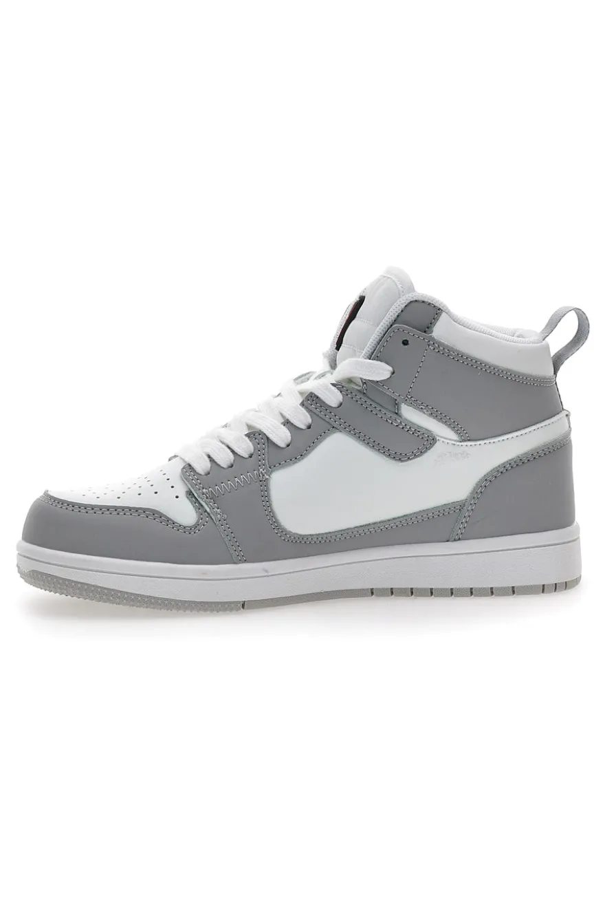 Sneakers grigio/bianco mid casual Leone W075S9