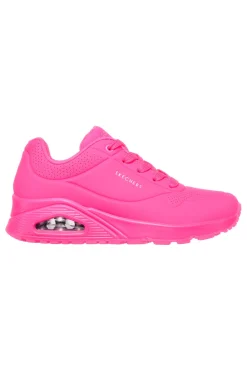Sneakers hot pink con memory foam Skechers Uno Night Shades