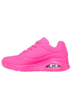 Sneakers hot pink con memory foam Skechers Uno Night Shades