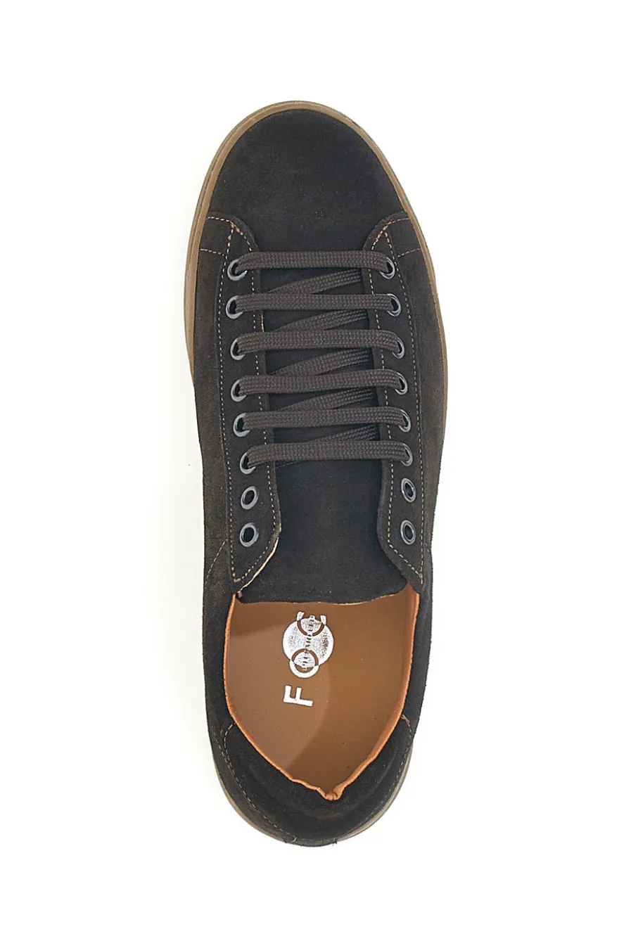 Sneakers in camoscio marrone scuro Made in Italy PITTARELLO FOCUS 3021