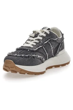 Sneakers in Denim Nere Freddy 7604