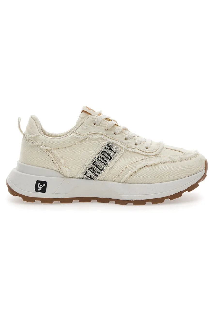 Sneakers in Denim Panna Freddy 7604