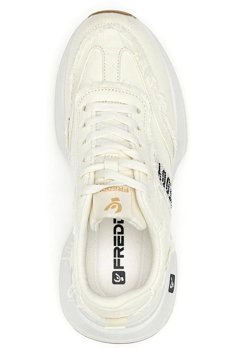 Sneakers in Denim Panna Freddy 7604
