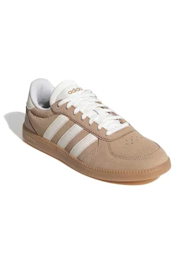 Sneakers in pelle beige con strisce bianche e dettagli traforati Adidas Breaknet Sleek