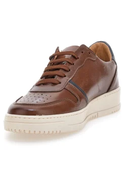 Sneakers in pelle marroni PTR 3001