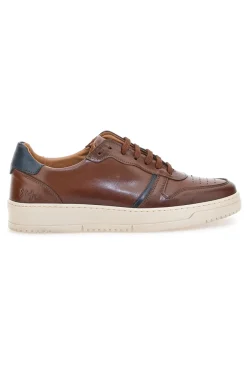 Sneakers in pelle marroni PTR 3001