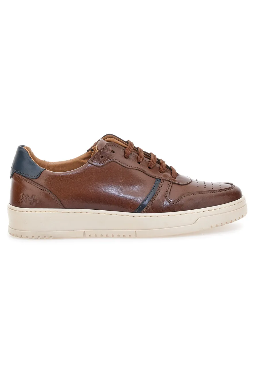 Sneakers in pelle marroni PTR 3001