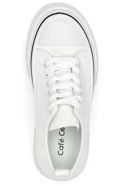 Sneakers in Tela Bianche Cafè Cost 211