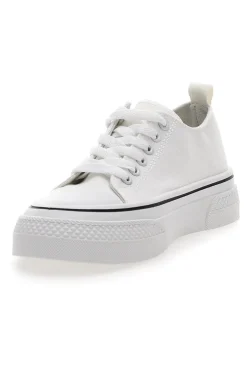 Sneakers in Tela Bianche Cafè Cost 211
