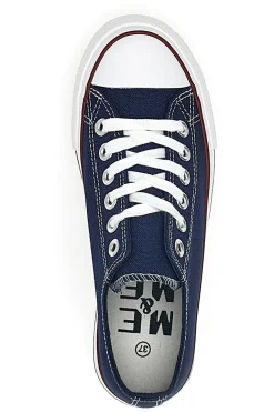 Sneakers in Tela Blu con Lacci Me & Me 1878