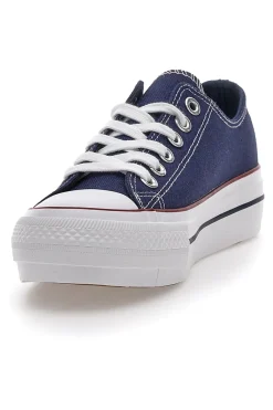 Sneakers in Tela Blu con Lacci Me & Me 1878