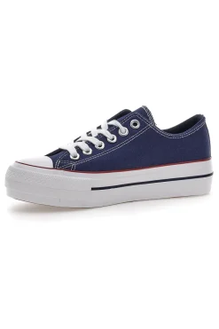Sneakers in Tela Blu con Lacci Me & Me 1878