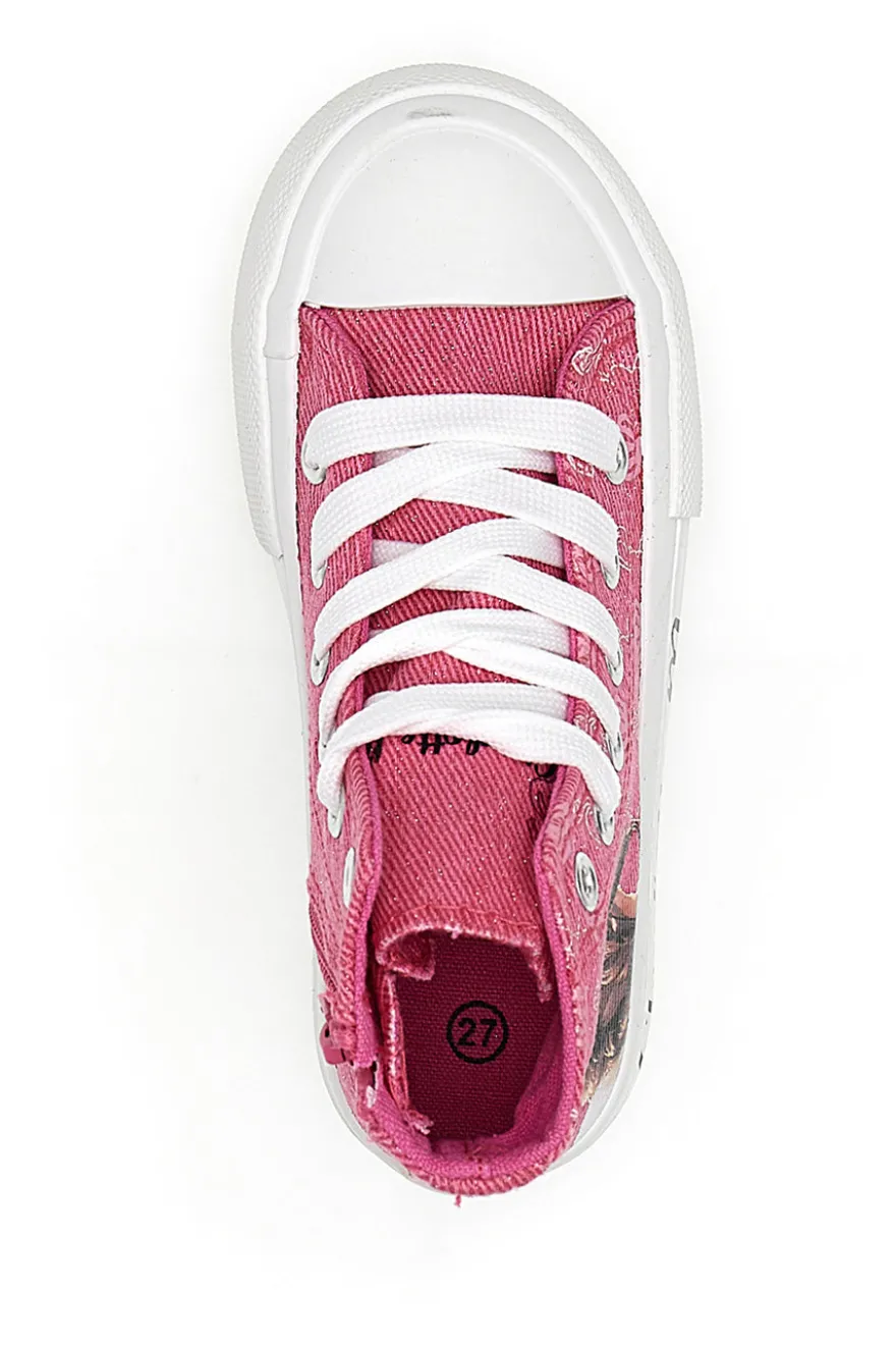 Sneakers In Tela Charlotte 7901 Fucsia