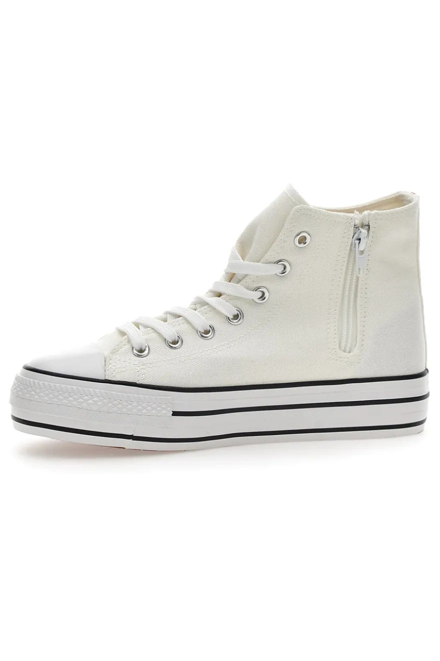 Sneakers In Tela Energy 102 Bianche