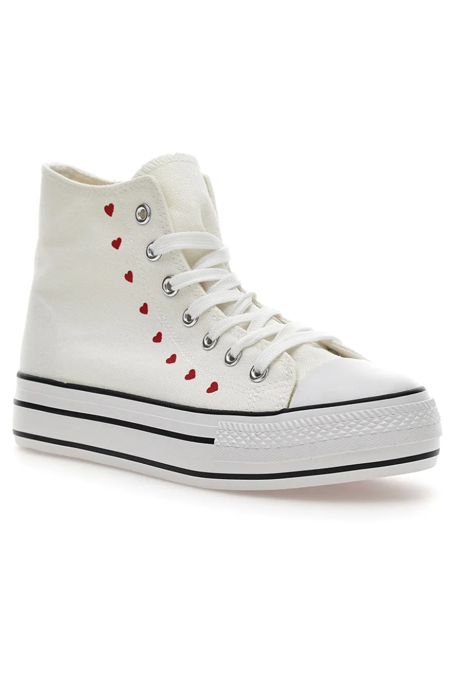 Sneakers In Tela Energy 102 Bianche