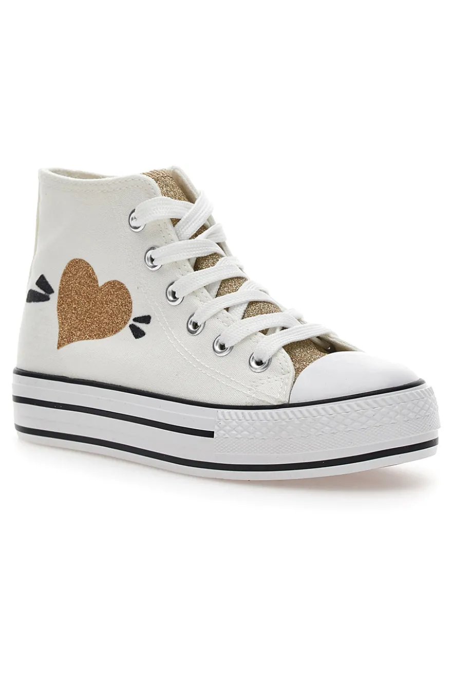 Sneakers in tela Energy 115 Bianche
