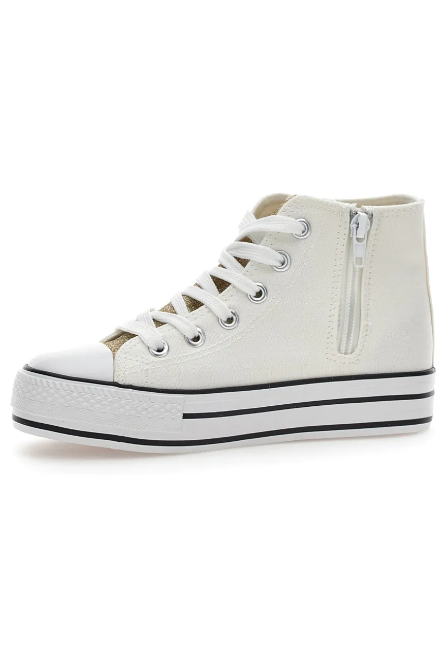 Sneakers in tela Energy 115 Bianche