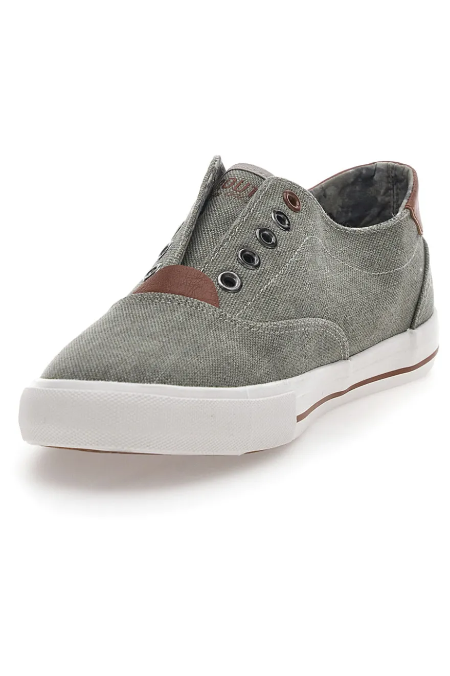 Sneakers in Tela Grigio Route 66 91414