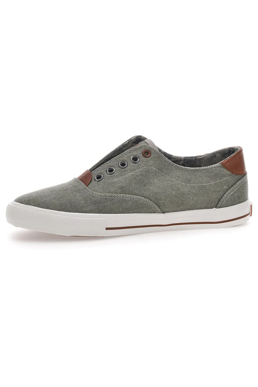 Sneakers in Tela Grigio Route 66 91414