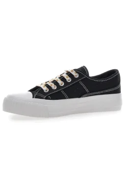 Sneakers in Tela Nere con Lacci Me & Me 1878