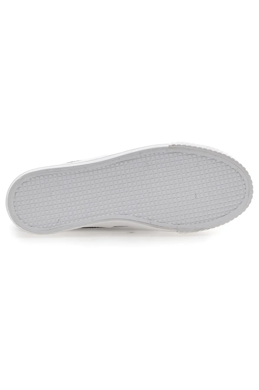 Sneakers in Tela Nere con Lacci Me & Me 1878