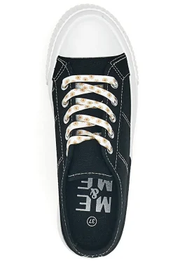 Sneakers in Tela Nere con Lacci Me & Me 1878