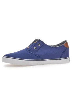Sneakers in Tela Route 66 01804 Blu