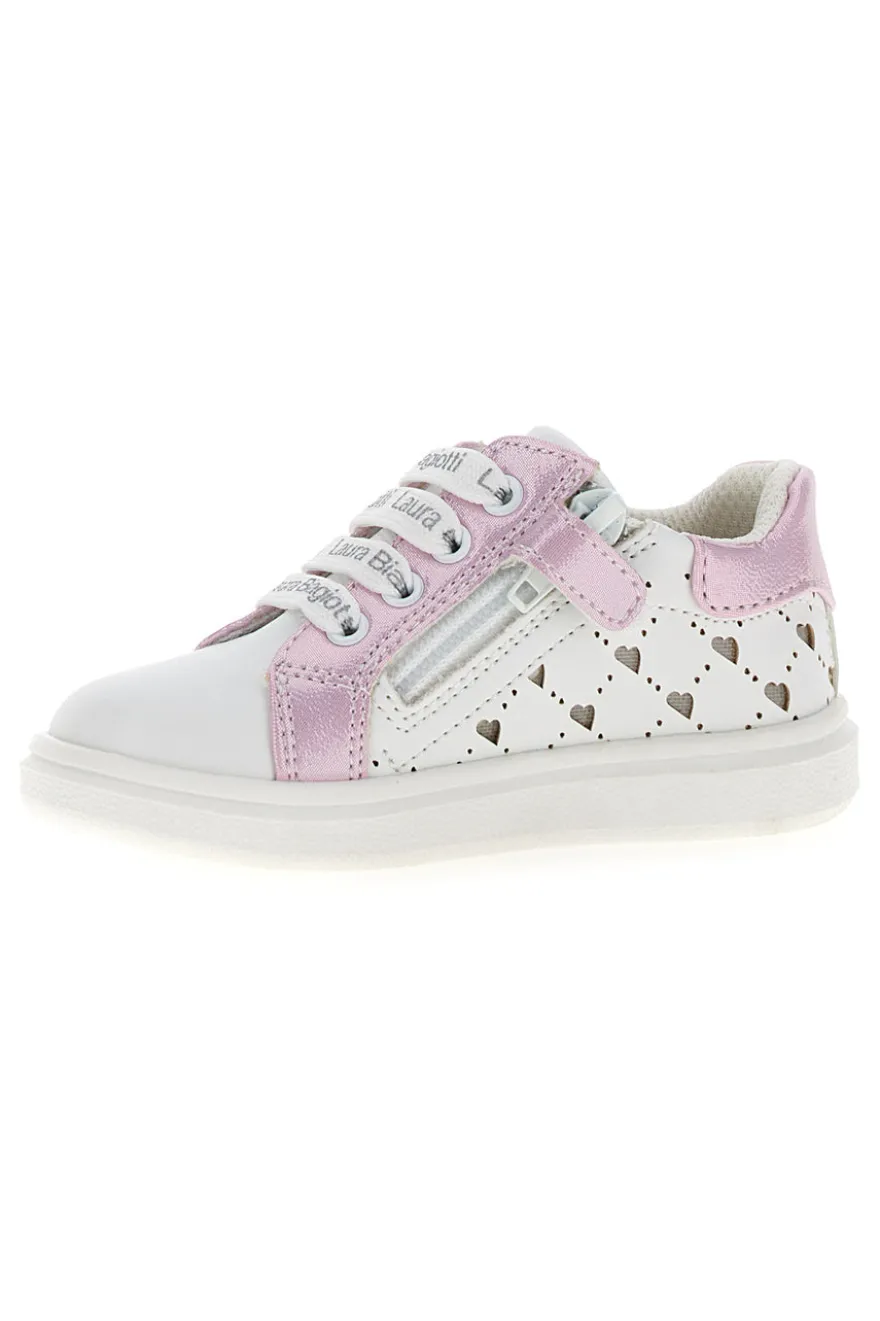 Sneakers Laura Biagiotti 8430 Bianche e Rosa