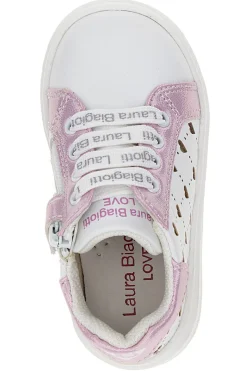 Sneakers Laura Biagiotti 8430 Bianche e Rosa