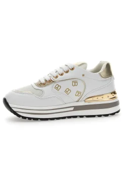 Sneakers Laura Biagiotti 8370 Bianche Oro