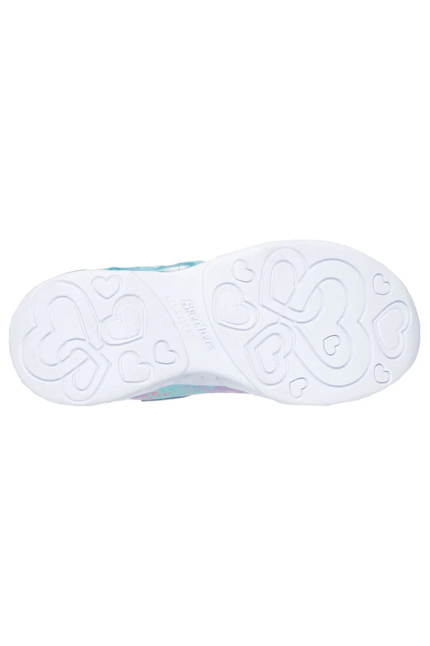 Sneakers lavanda con luci e charms Skechers Infinite Heart Lights Heart Jewels