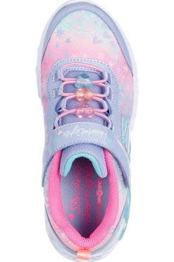 Sneakers lavanda con luci e charms Skechers Infinite Heart Lights Heart Jewels