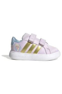 Sneakers lilla con dettagli Frozen e suola EVA Adidas Grand Court Elsa I
