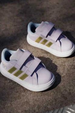 Sneakers lilla con dettagli Frozen e suola EVA Adidas Grand Court Elsa I