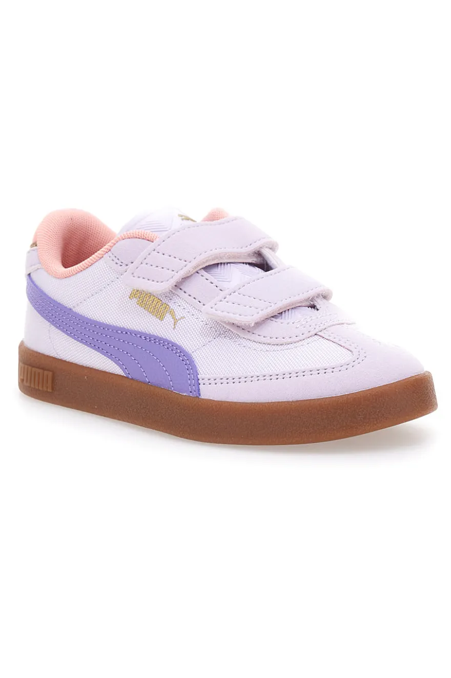 Sneakers lilla con doppio strappo suola in gomma Puma Club Era CV V PS