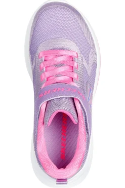 Sneakers lilla con glitter e strappo Skechers Wave 92